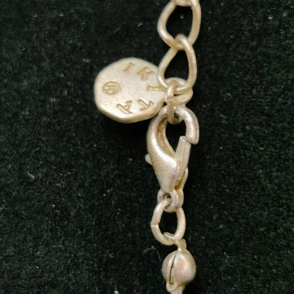 Ikita Paris Geometric Metal & Enamel Two String Necklace - Picture 5 of 5